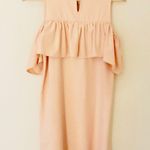 Boutique Lace up cold shoulder ruffle dress Photo 6