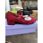 Madden Girl Red Patent Leather Low Heel Mary Janes Size 7.5 NIB Academia Photo 2