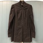 Laundry by Shelli Segal Laundry By Shelli‎ Segal XS Tunic Top Steampunk Button Up Tailored Lace Collar Photo 1