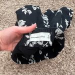 Abercrombie & Fitch Black Shorts with White Floral Design linen blend Photo 2