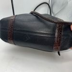 Brighton Black & Brown Pebble Leather Medium Shoulder Bag Tote Purse With Braide Photo 10