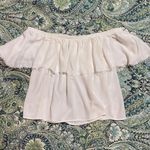 Off The Shoulder Shirt White Size M Photo 1