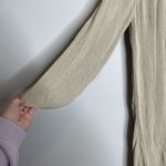ZARA Ribbed Knit Longline Duster Cardigan Tan Beige Size Large Photo 7