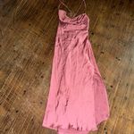 Hello Molly  Lost & Found lace up back pink drape sexy dress Photo 2