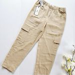 Aritzia  Babaton Titan Linen Cargo Pants Humus Beige Photo 0