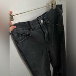 EXPRESS High Waisted Black Ripped 90s Bootcut Jeans Photo 9
