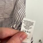 Maurice's  Striped 90s Prep Button Up Shirt Purple White Long Sleeve Button Down Photo 11