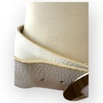 Moschino JEANS White Silver 90's Oversized Round Leather Belt Photo 8