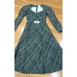 Rosie Assoulin Checked Cotton Midi Dress Dark Green Plaid A Photo 5
