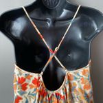 Haute Hippie  sz S red orange 100% Silk‎  spaghetti strap mini dress Photo 6