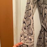 EXPRESS Beige and Black Snakeskin Dress Photo 6