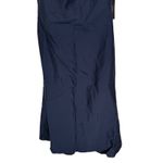 Alfred Sung  High-Neck Halter Open-Back Satin Trumpet Dress In Midnight Navy Photo 4