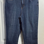 Denim & Co  Denim Blue Stretch Ankle Cropped Jeans Size 14 Photo 0