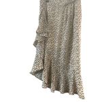 Nasty Gal  Size 2 Midi Dress Ruffle Front Abstract Photo 7