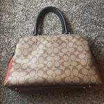 Coach  Colorblock Coated Canvas & Leather Lillie Carryall Authentic Photo 9