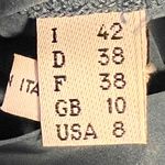 Moschino Cheap And Chic Blouse Blue Tie Neck Button Down Sleeveless Womens 8 Photo 5