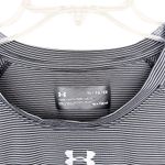 Under Armour Black Striped Loose Fit T Shirt Sz XL Photo 1