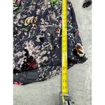 Velvet Burnout Dress Floral Bell Sleeve Sz: M Whimsy Goth Fairy Cottage Bronte Size M Photo 11