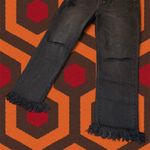 MINKPINK NWOT MP|D Black Cropped Distressed Denim Photo 2