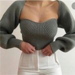 ZARA  Knit Strapless Crop Top Size S Photo 0