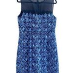 Elie Tahari Ophelia Sleeveless Embroidered Mesh Floral Eyelet A-Line Dress 12 Photo 0