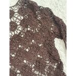 The Limited Y2K Vintage  Womens Crochet Top M / L Brown Open Knit Boho Whimsigoth Photo 6