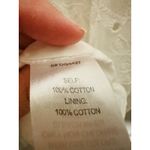 Slate + Willow White Lace Eyelet Sleeveless 100% Cotton Midi Dress Size Medium Photo 14