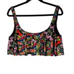 BP  Floral Print Ruffle Swimsuit Top, Sz XL Photo 0