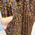 Torrid Studio Knit Long-Sleeved Wide Leg Jumpsuit womens plus sz 4X black floral Photo 9