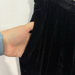 Liz Claiborne Velvet Pants Women 18 Black Silk Rayon Hi-Rise Pocket Luxury Witch Photo 4