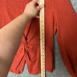 Anthropologie Pilcro by  Woman Size Medium twist-front sweatshirt in rust orange Photo 7