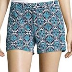 Stylus blue geo glat front chino shorts size 6 Photo 0