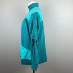 Neon Buddha Jacket L Womens Zip Up Lightweight Ruched Tie Sleeve Large Photo 4