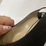 Salvatore Ferragamo RARE VINTAGE  BLACK FABRIC SATIN BOW SLING BACK Size 7 Photo 10