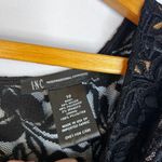 INC International Concepts Black Lace Overlay Fit & Flare Cap Sleeve Dress Sz 10 Photo 7
