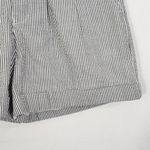 Lauren James  Dark Gray and White Stripe Seersucker Shorts Size XS Preppy Shorts Photo 2