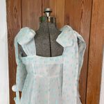 NWT Mable Goldie Blue Dot Tie Bow Mini Fit & Flare Dress Photo 13