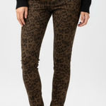 Philosophy NEW  Brown Leopard Print Cropped Pants Photo 0