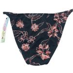 Sundazed Violet Printed Adjustable Strap Bikini Bottoms Skimpy Cut Black S Photo 3