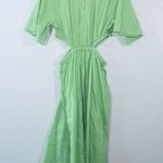 & Other Stories New Green Cut-Out Midi Dress Size 8 Photo 7