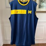 Nike Elite University of Michigan Wolverines Sleeveless Basketball Shirt Jersey Photo 0