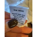 AMO Shirt Women Medium White Cotton Long Sleeve Distressed Tee Athleisure Preppy Photo 10