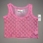 Dream out loud by Selena Gomez Y2K K-Mart Dream Out Loud by Selena Gomez Pink Lace Crop Top Junior XS NWT Photo 0