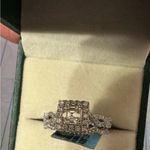 Elegant 925 Silver Women's Ring moissanite size 7 NWT Photo 0