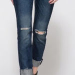 Rag and Bone Dre Distressed Raw Hem Mabel Boyfriend Jeans Photo 0