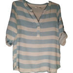 Kaktus Striped Blouse Large Blue Photo 0