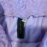Boutique New  Lilac Zebra Print Lace Mini Shorts Photo 1