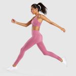 Gymshark  Dusty Rose Energy +High Waisted Perforated Leggings Photo 3