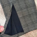 Avenue Montaigne Womens Plaid Textured High Rise Cropped Pants Brown Black Sz 10 Photo 4