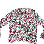 Karen Scott  Red and Green Floral Cardigan Photo 2
